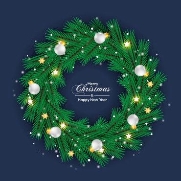 Wreath Christmas Illustrations Templates 297535