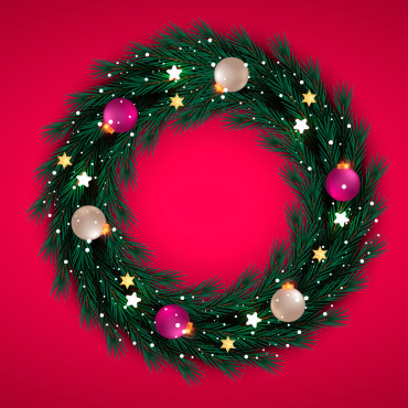 Wreath Christmas Illustrations Templates 297536