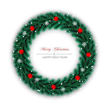 Wreath Christmas Illustrations Templates 297553