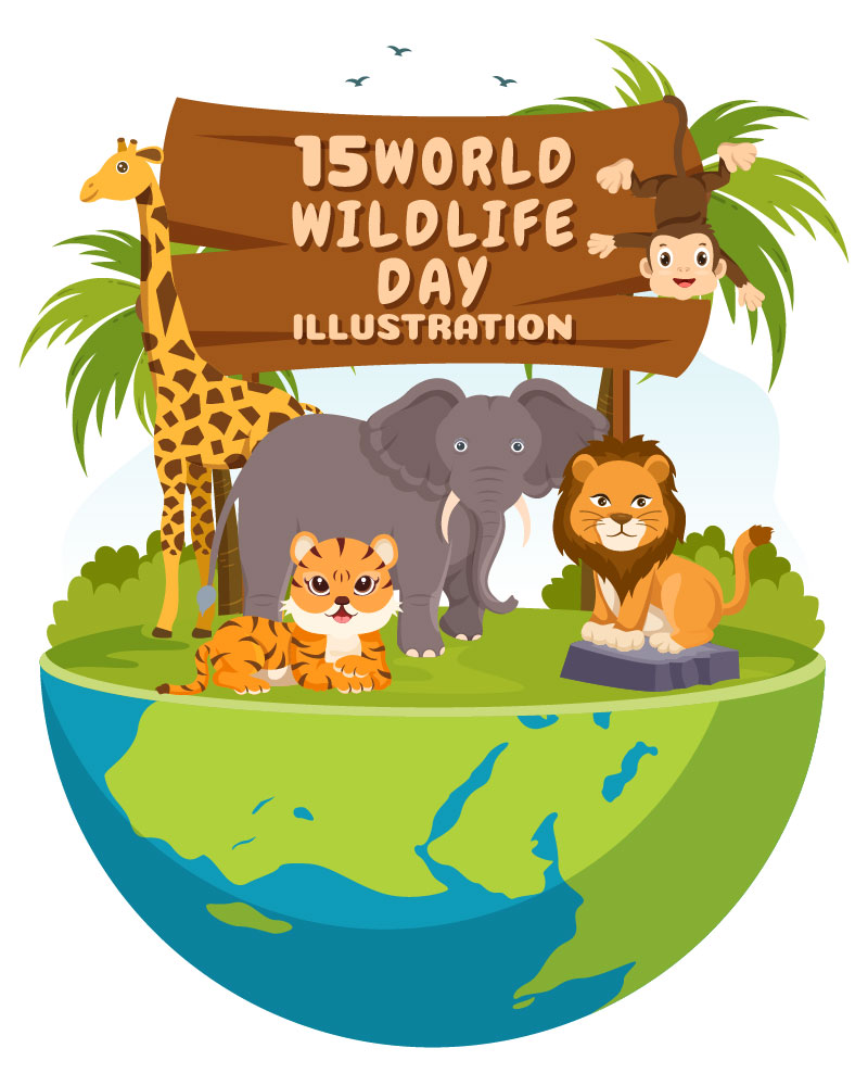 15 World Wildlife Day Illustration