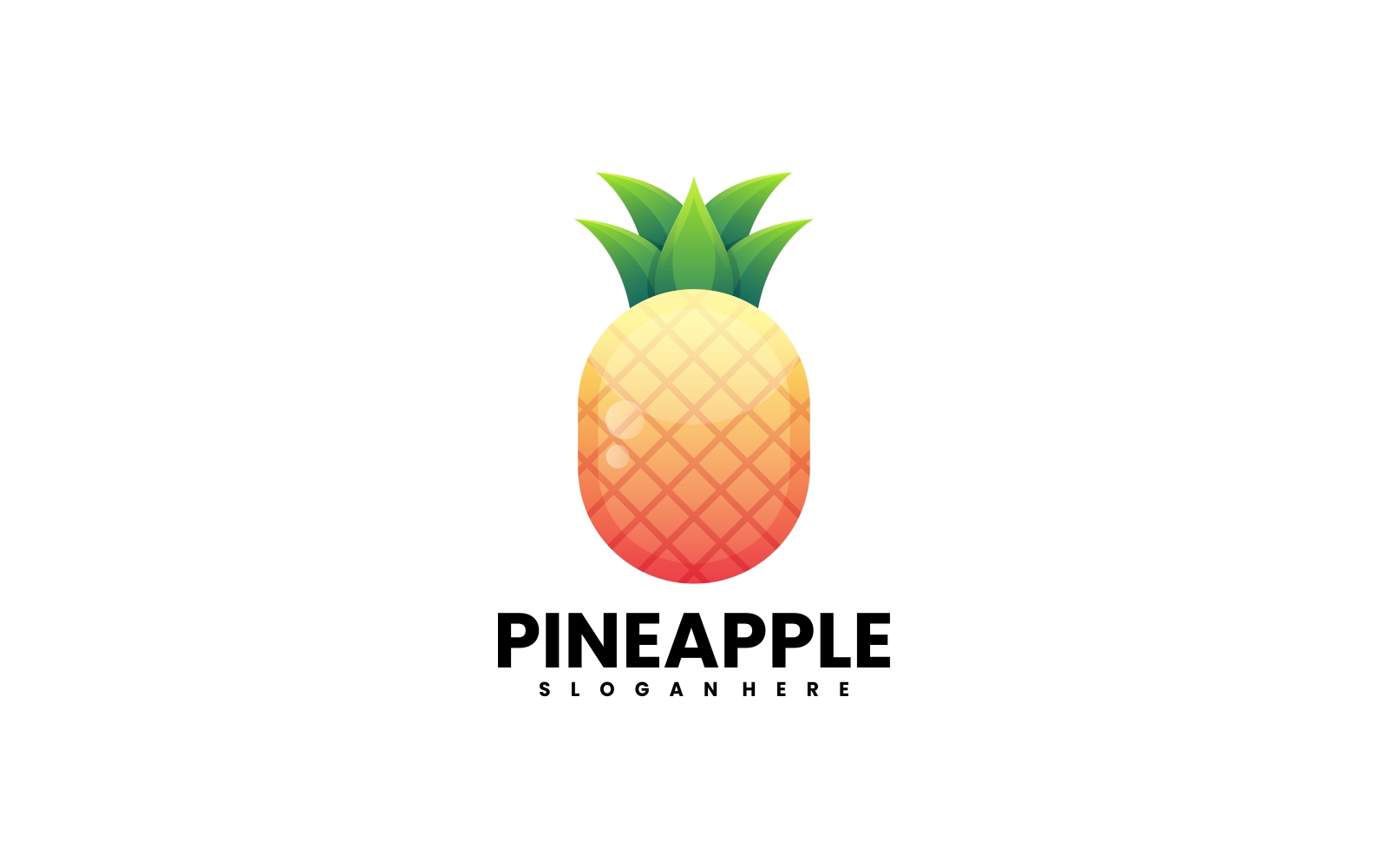 Pineapple Gradient Logo Design