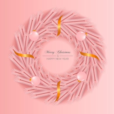 Wreath Christmas Illustrations Templates 297608