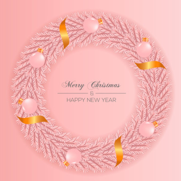 Wreath Christmas Illustrations Templates 297609