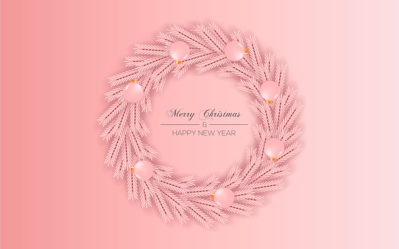 Christmas wreath vector concept design. merry christmas text in  wreath element with leave