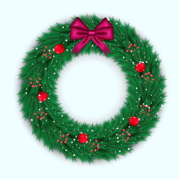 Wreath Christmas Illustrations Templates 297613