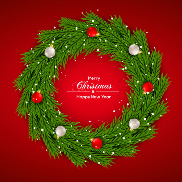 Wreath Christmas Illustrations Templates 297615