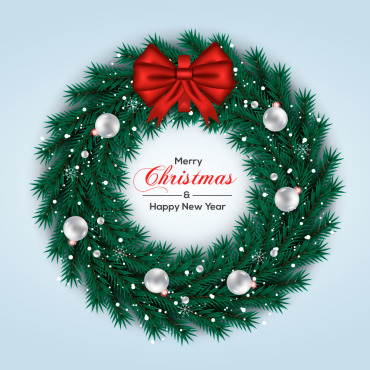 Wreath Christmas Illustrations Templates 297617