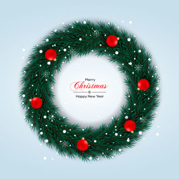 Wreath Christmas Illustrations Templates 297621