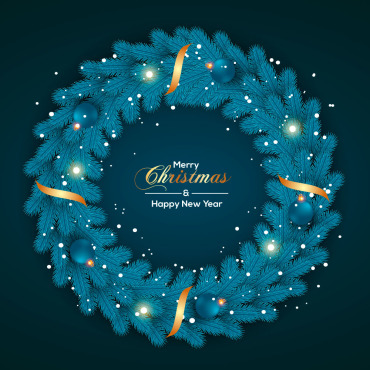 Wreath Christmas Illustrations Templates 297628