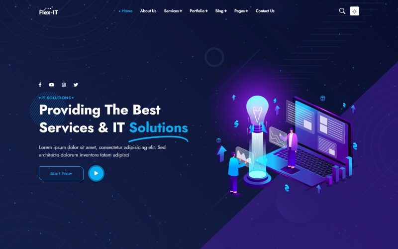 Flex-IT | Business Services &  IT Solutions Multipurpose HTML5 Responsive Website Template