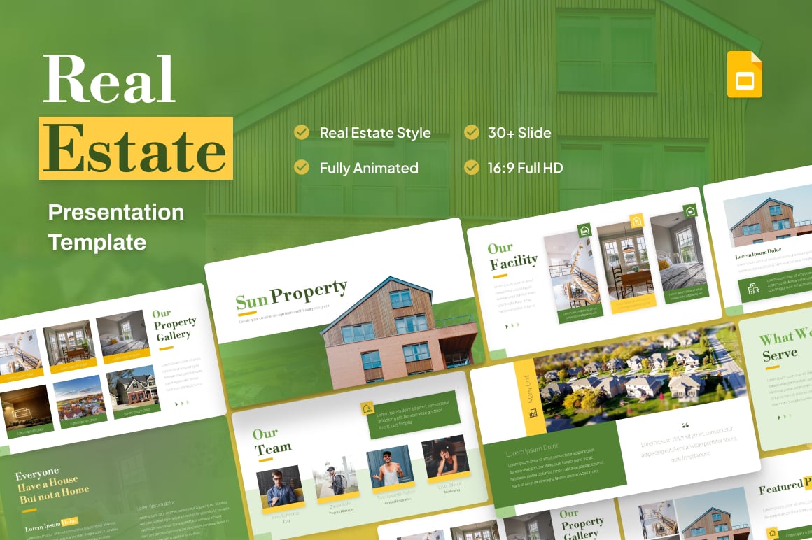 Real Estate Google Slides Template