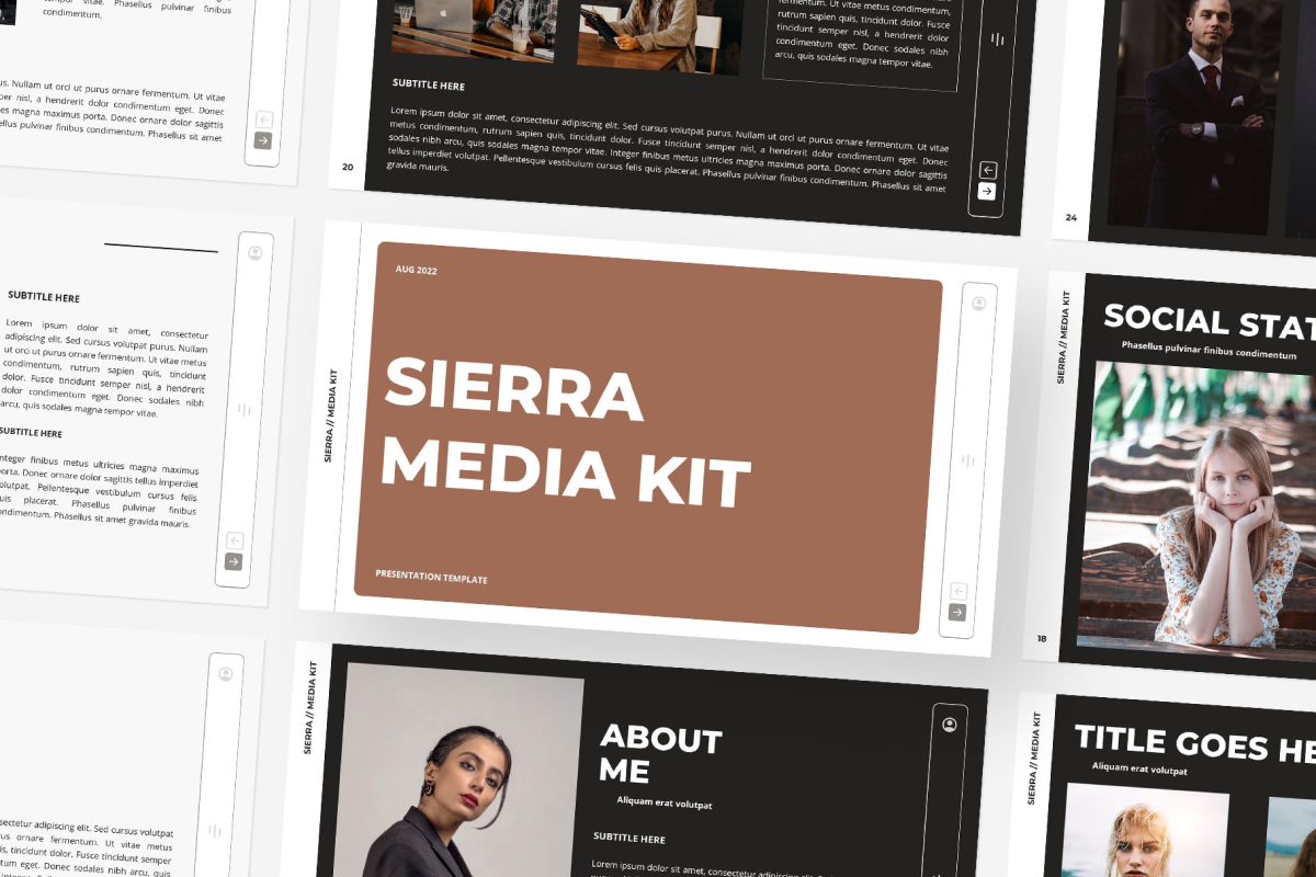 Sierra - Media Kit Google Slides Template
