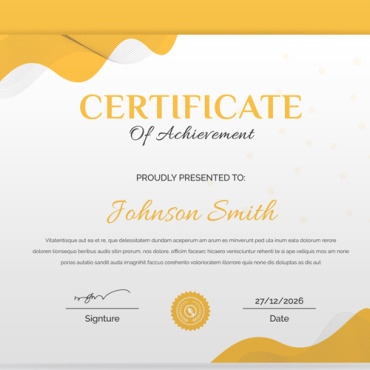 Gold Template Certificate Templates 297744