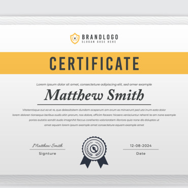 Gold Template Certificate Templates 297750