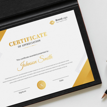 Gold Template Certificate Templates 297759