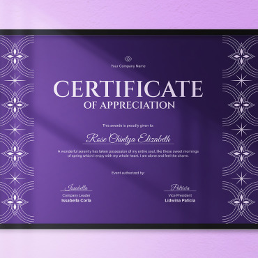 Luxury Floral Certificate Templates 297760