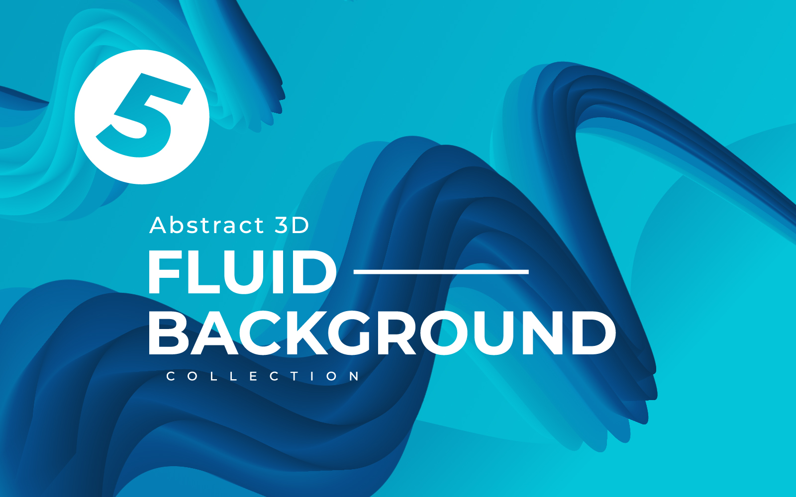 Abstract 3D Fluid Background Pack
