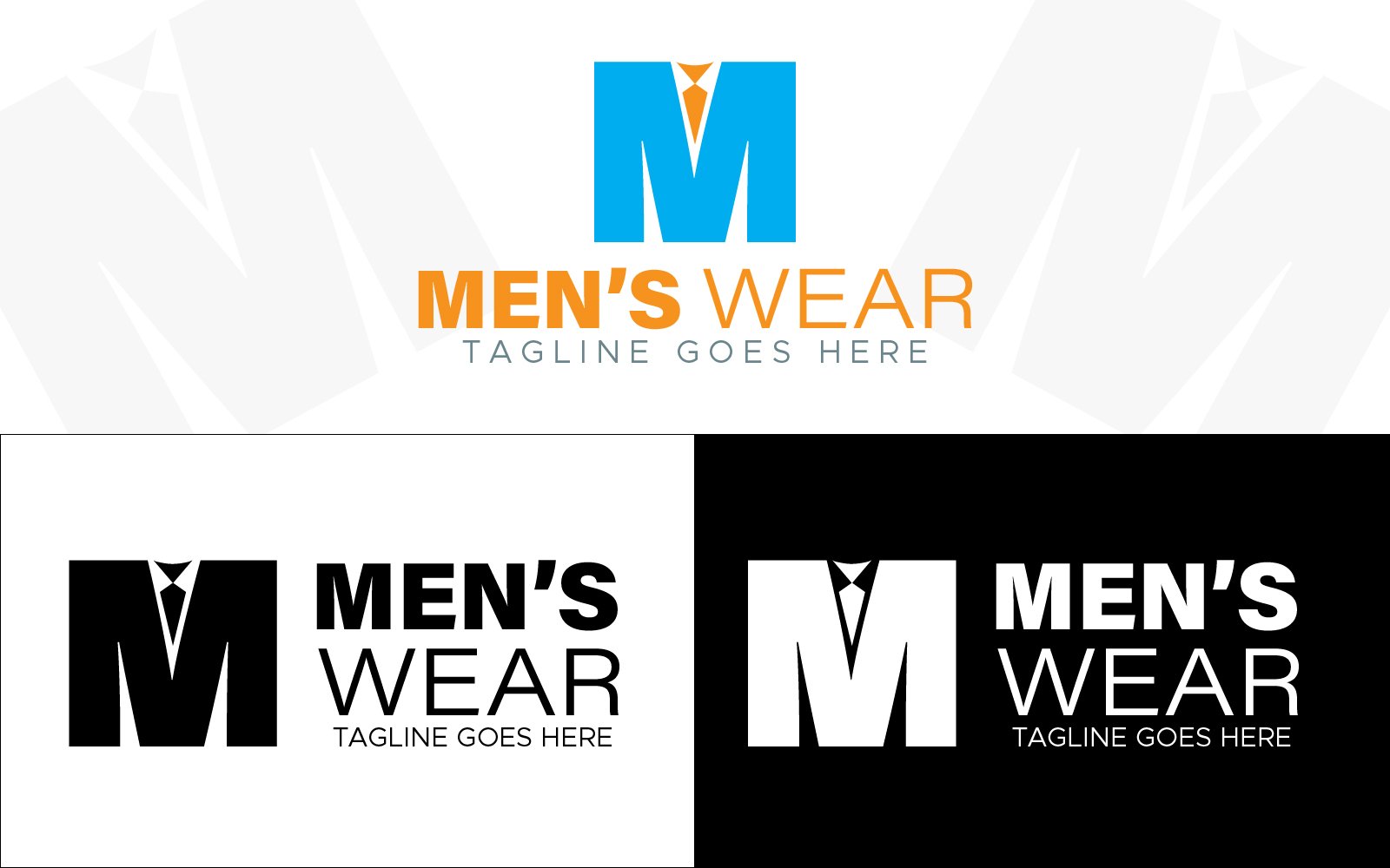 M Letter Logo - M Men's Wear Logo Template