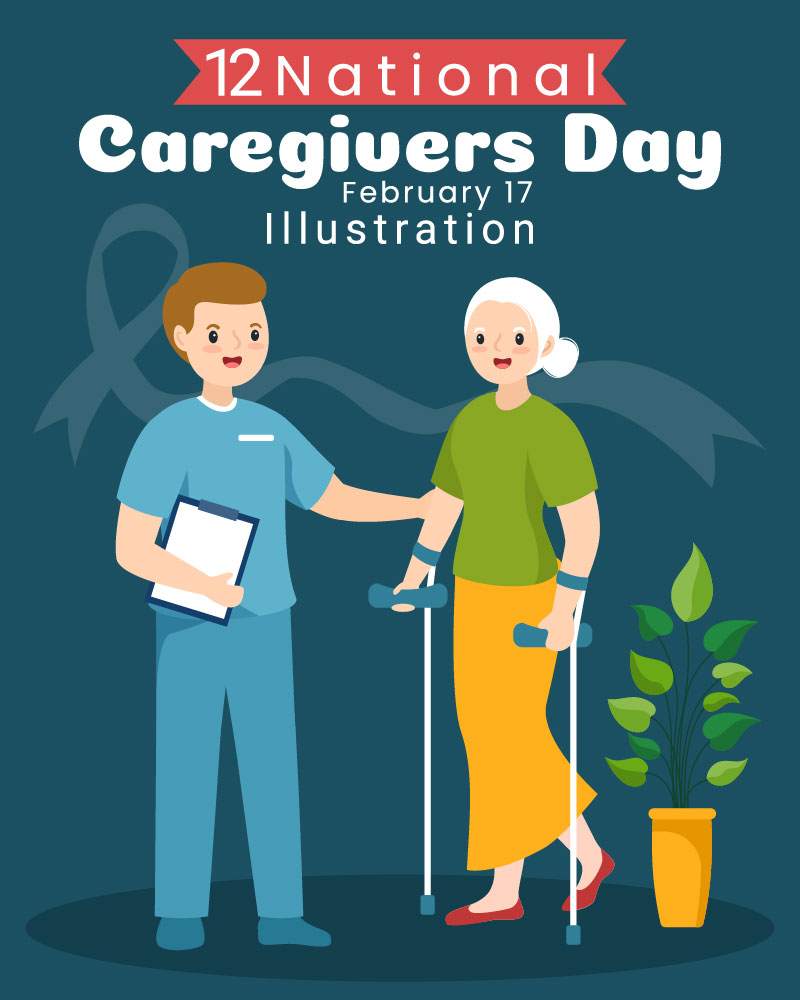 12 National Caregivers Day Illustration