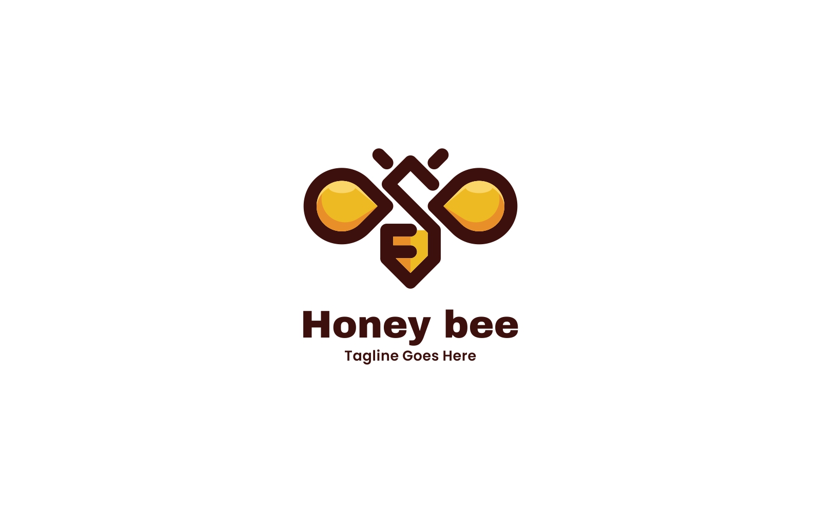 Honeybee Simple Mascot Logo 1