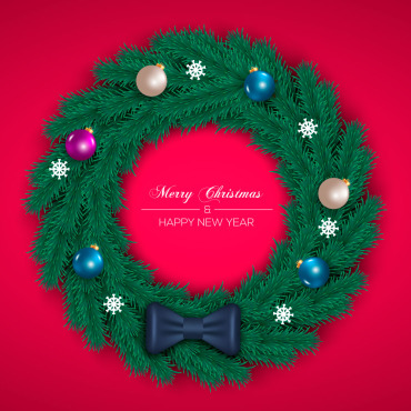 Branch Christmas Illustrations Templates 297867