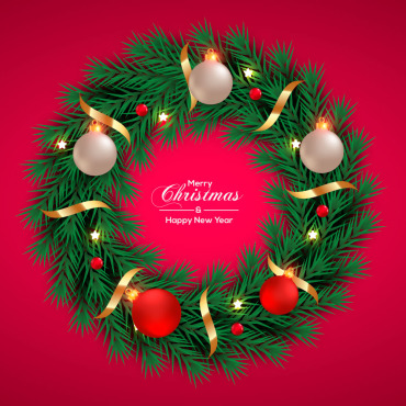 Branch Christmas Illustrations Templates 297877