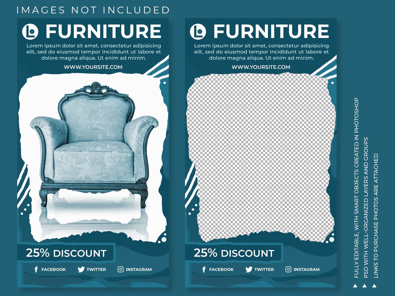 Instagram Story for Furniture Sale - Graphics Ready-to-Use PSD-Mockup Template