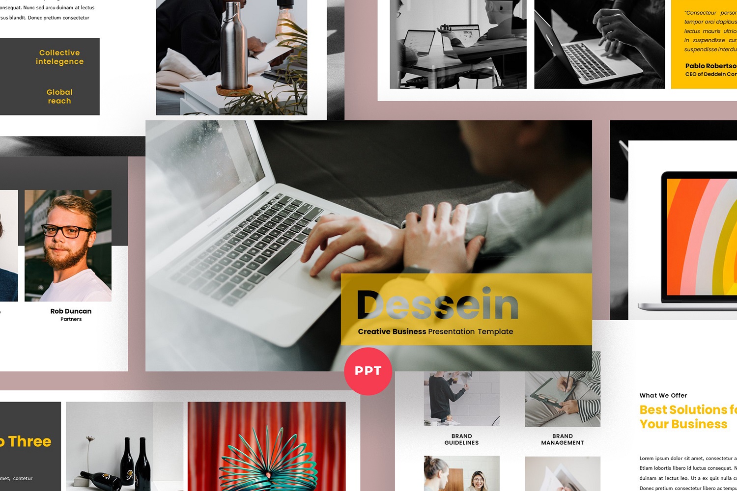 Dezzein Business PowerPoint Template