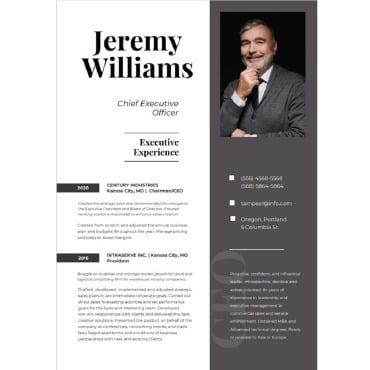 Editable Template Resume Templates 298030