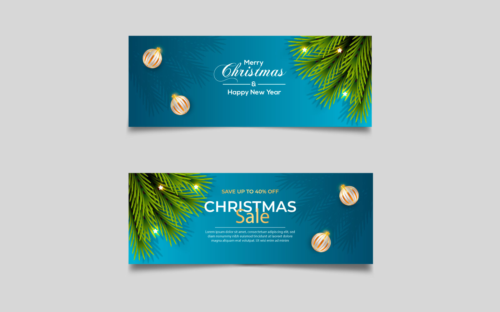 Christmas celebration social media cover template and christmas sale concept
