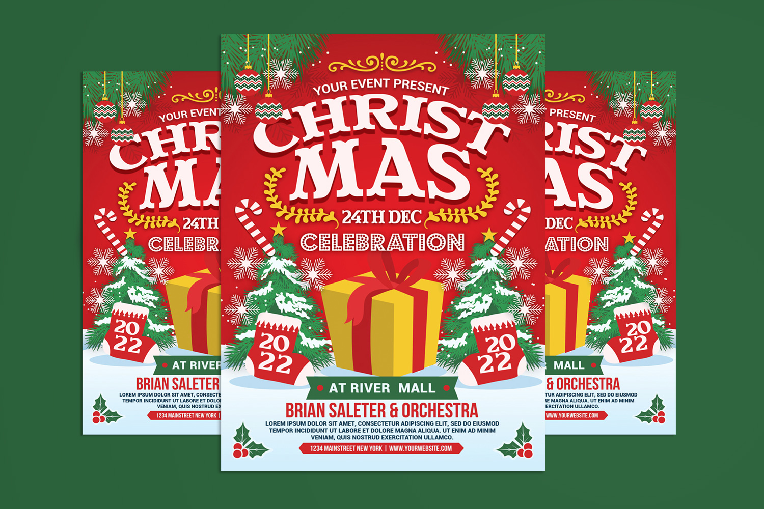 Christmas Celebration Flyer Templates 2022