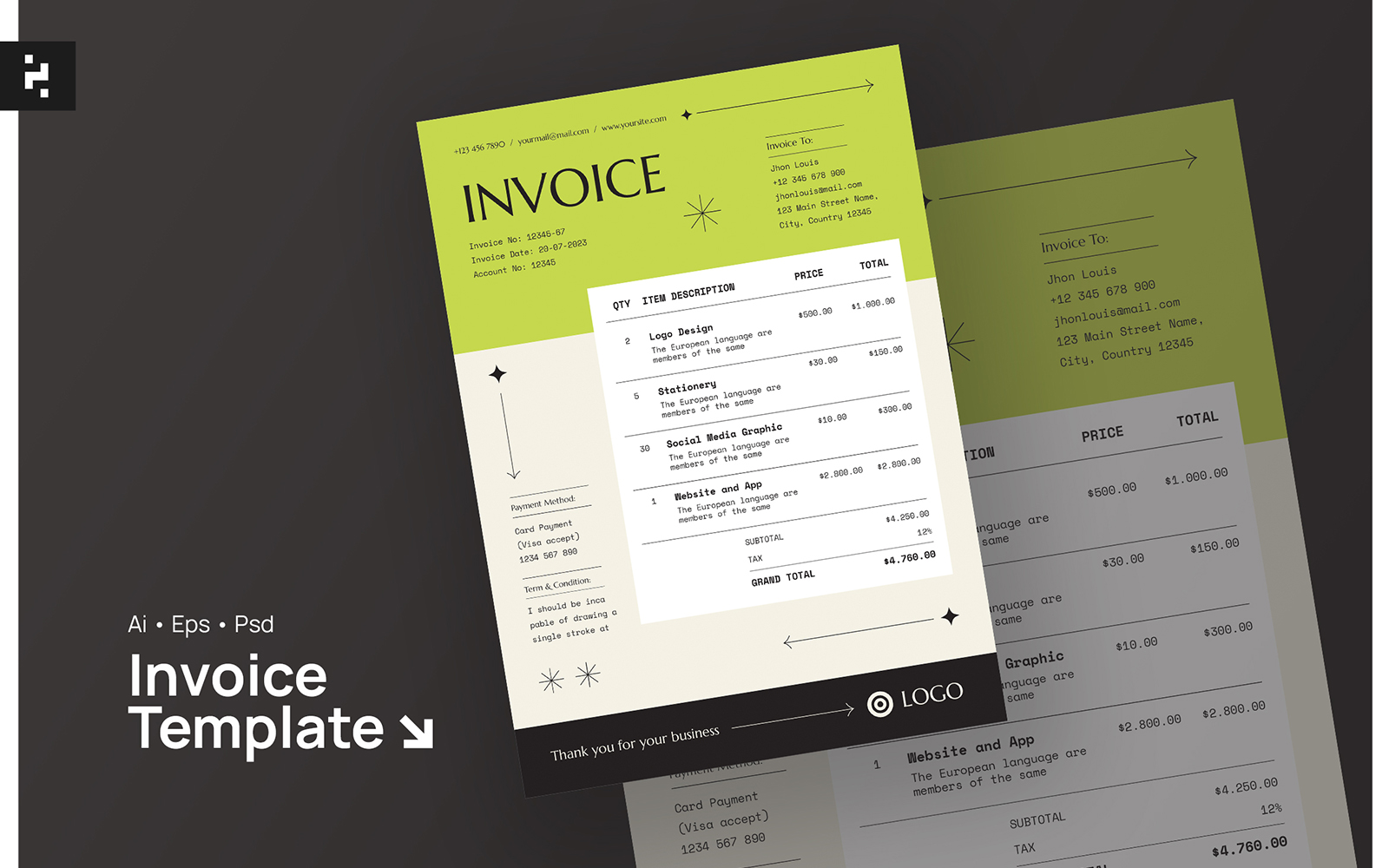 Business Modern Invoice Template