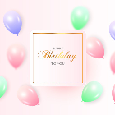 Template Birthday Illustrations Templates 298207