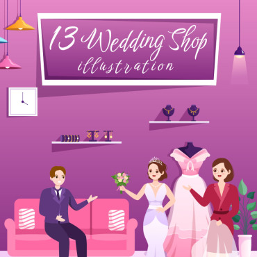 Shop Wedding Illustrations Templates 298225