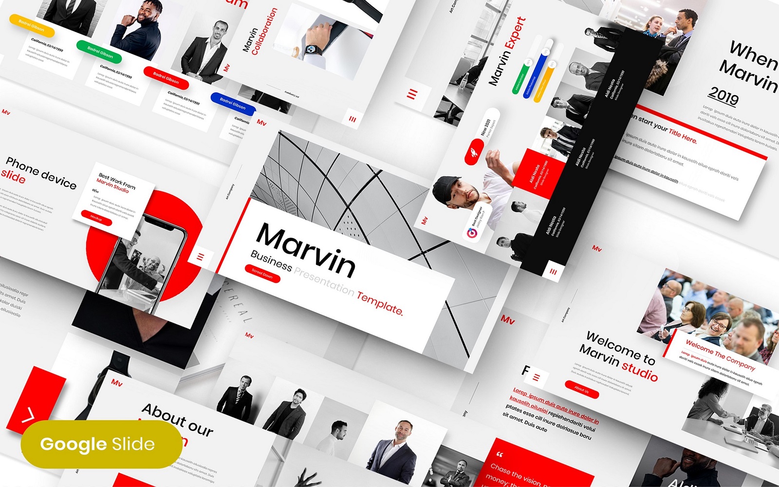 Marvin - Business Google Slide Template