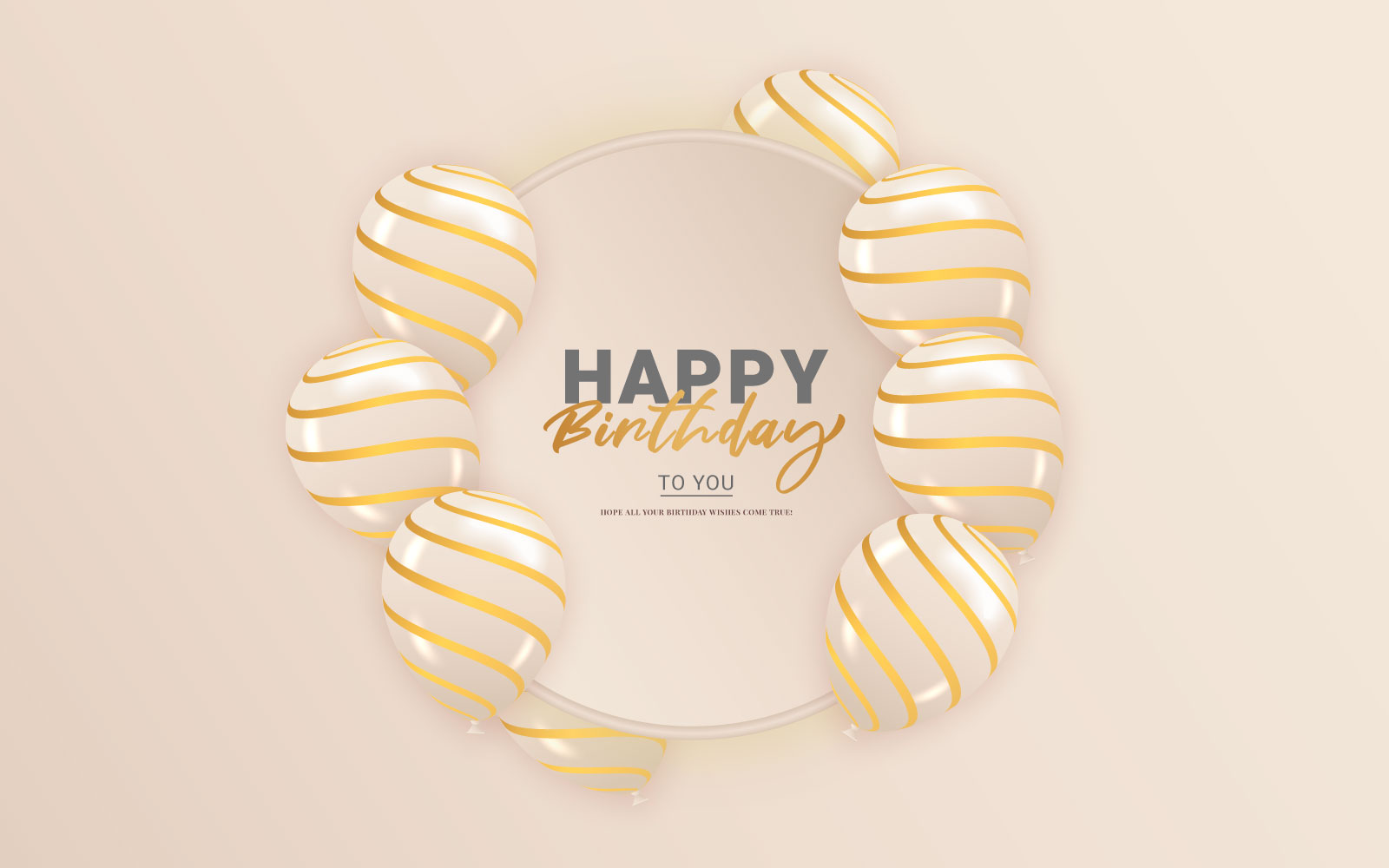 Happy birthday congratulations banner design with  balloons and   party holiday  style