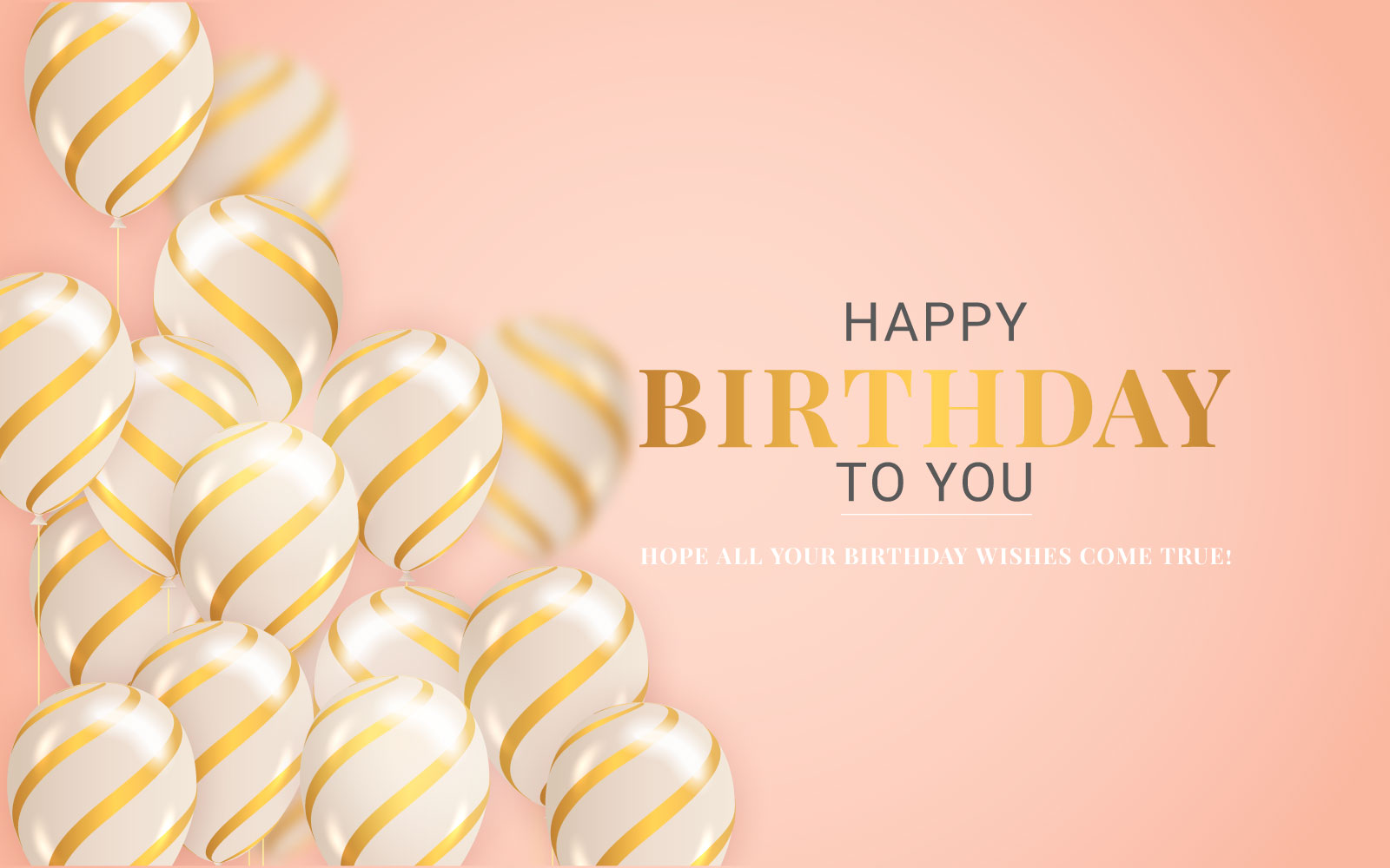 Happy birthday congratulations banner design with Colorful balloons  birthday background design