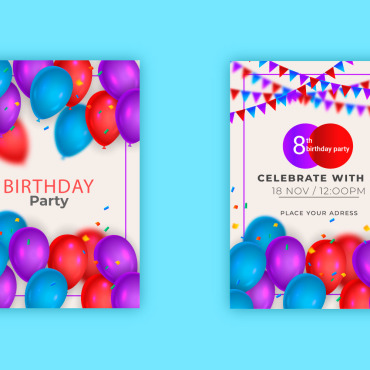 Template Birthday Illustrations Templates 298514