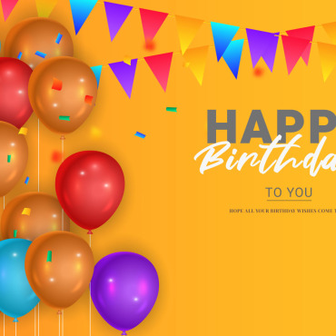 Template Birthday Illustrations Templates 298526