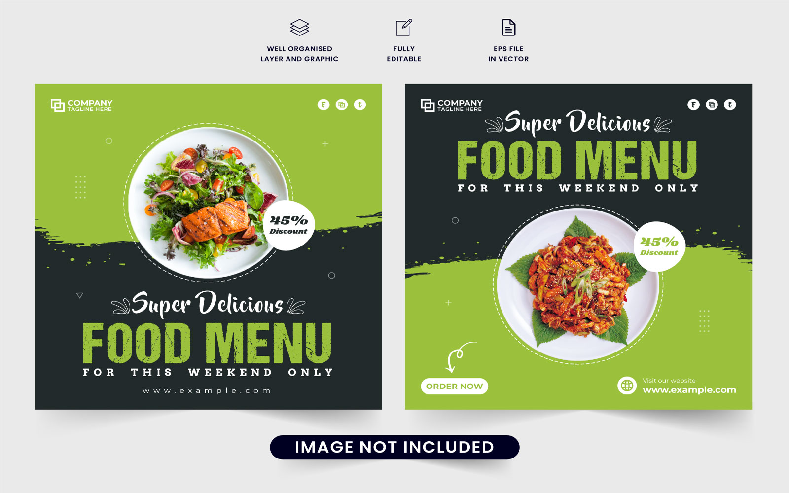 Restaurant food promotion template