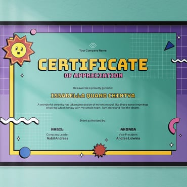 Award Acknowledgment Certificate Templates 298694