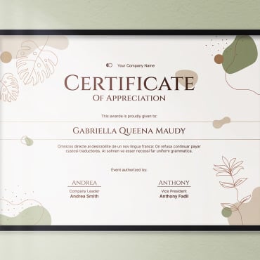 Aesthetic Certificate Certificate Templates 298695