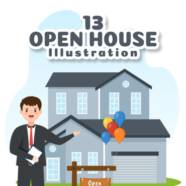 House Open Illustrations Templates 298719