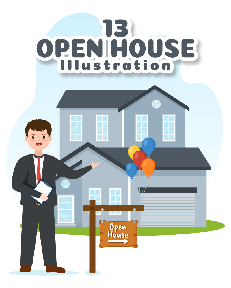 13 Open House Design Illustration
