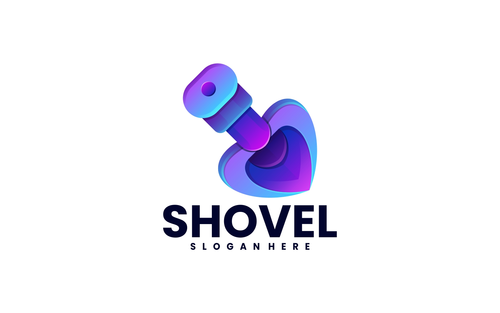 Shovel Gradient Logo Style