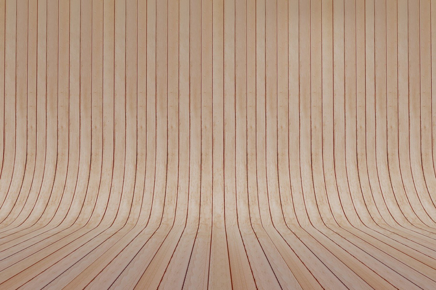 Curved Coral Wood Parquet background