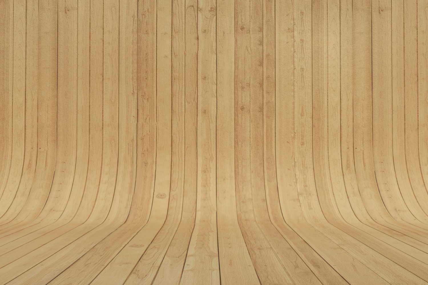 Curved Light brown Wood Parquet background