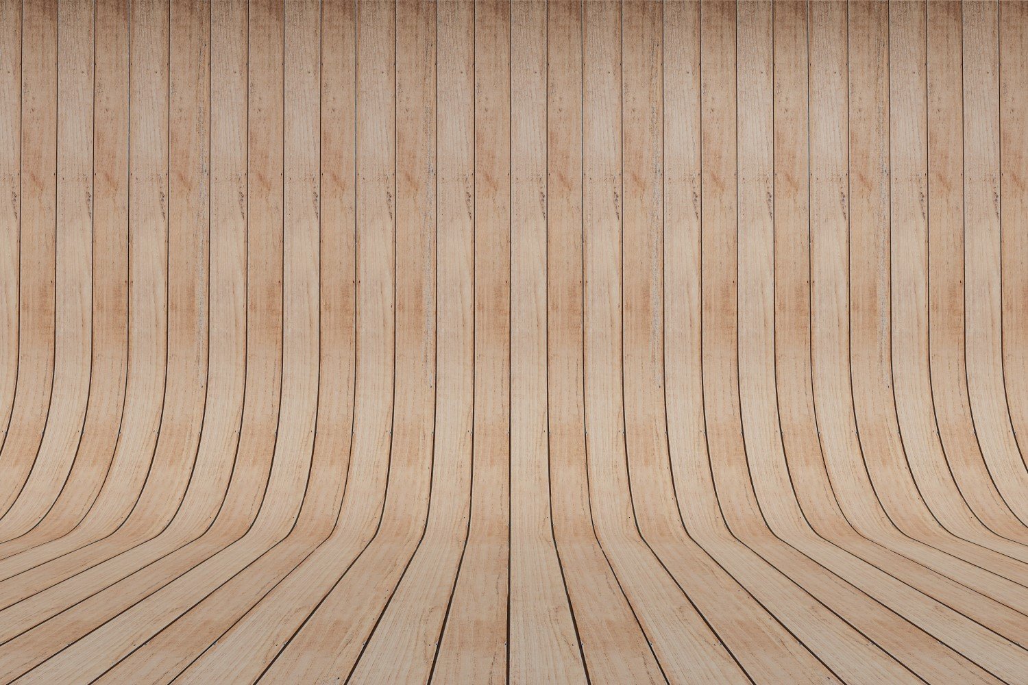 Curved Light brown color  Wood Parquet background