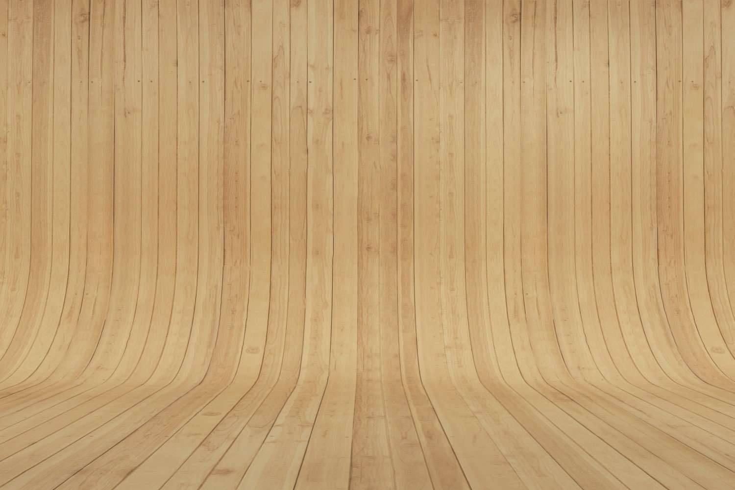 Curved light brown Wood Parquet background.