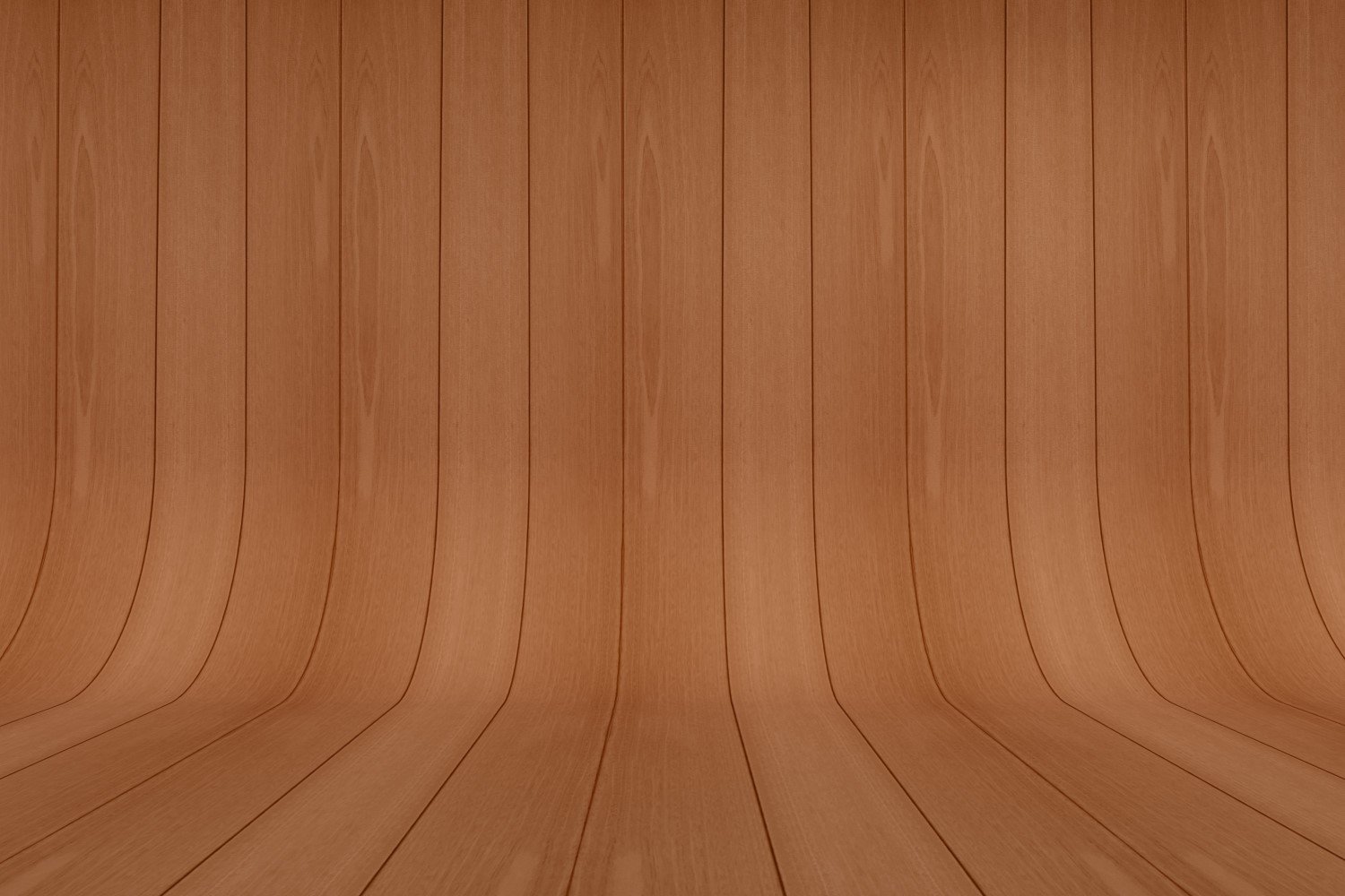 Curved Dark Brown Wood Parquet background.